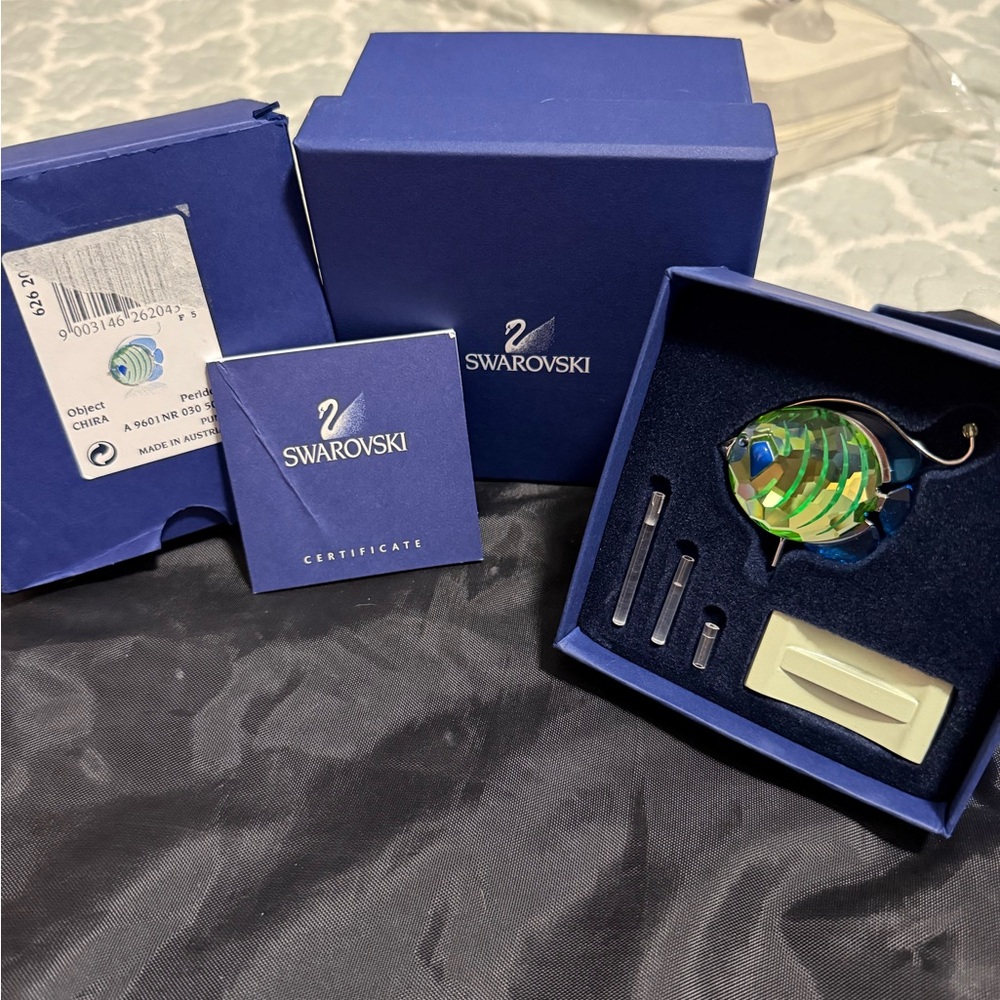 Swarovski Chira - Peridot 2004 Exotic Fish 626204 Retired NIB